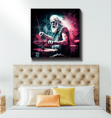 Grandfather keeps the rhythm wrapped canvas - Beyond T-shirts