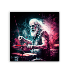 Grandfather keeps the rhythm wrapped canvas - Beyond T-shirts