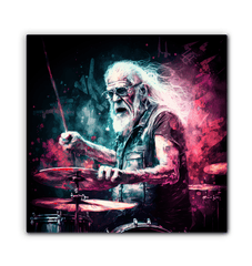 Grandfather keeps the rhythm wrapped canvas - Beyond T-shirts