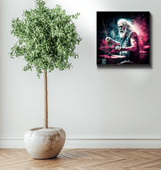 Grandfather keeps the rhythm wrapped canvas - Beyond T-shirts
