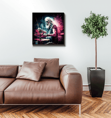 Grandfather keeps the rhythm wrapped canvas - Beyond T-shirts