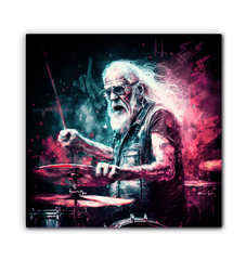 Grandfather keeps the rhythm wrapped canvas - Beyond T-shirts