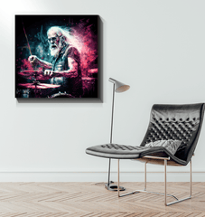 Grandfather keeps the rhythm wrapped canvas - Beyond T-shirts