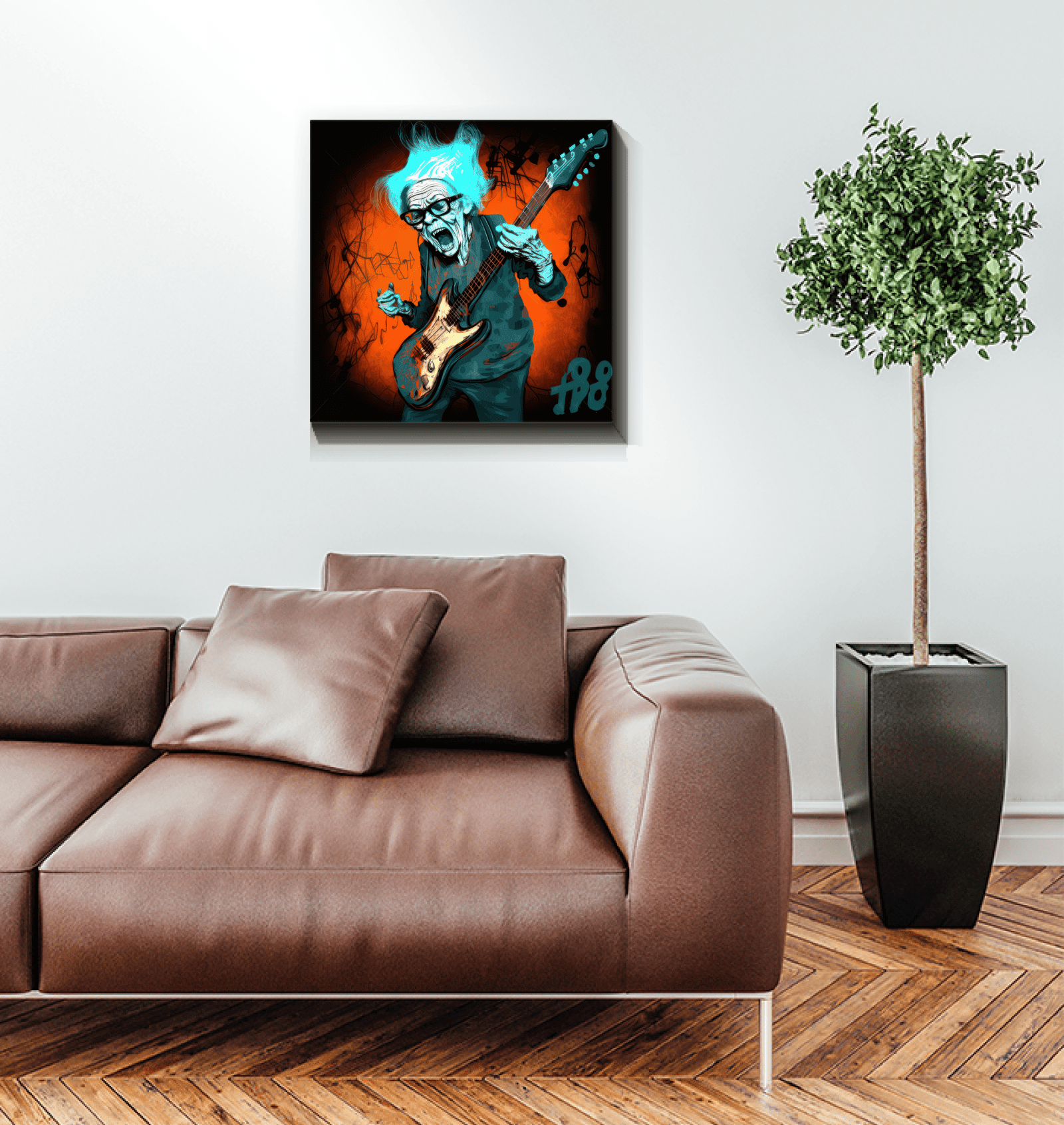 Grandmother's Melodic Madness Wrapped Canvas - Beyond T-shirts