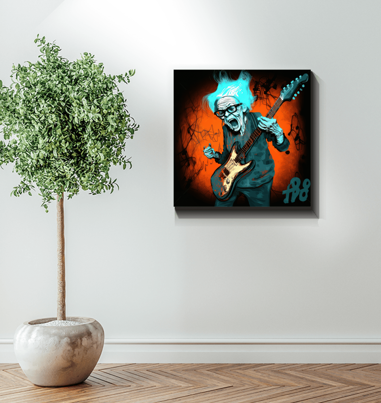 Grandmother's Melodic Madness Wrapped Canvas - Beyond T-shirts