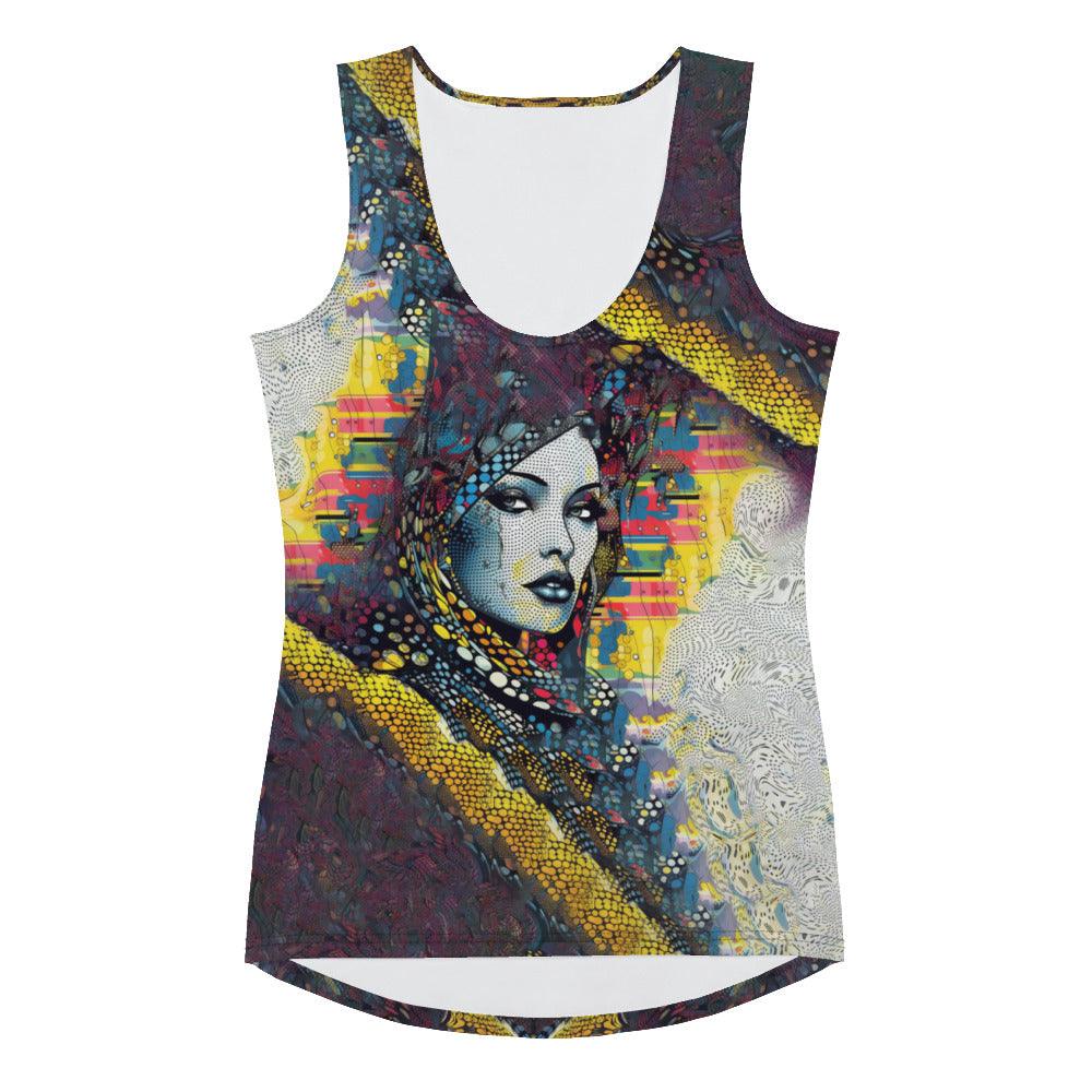 Graphic Genius Sublimation Tank Top Front View.