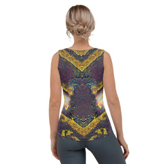 Colorful Graphic Genius Tank Top Design.