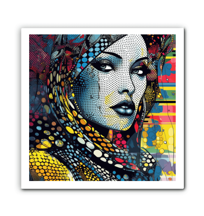 Elegant interior with Graphic Genius wrapped canvas as a focal point.