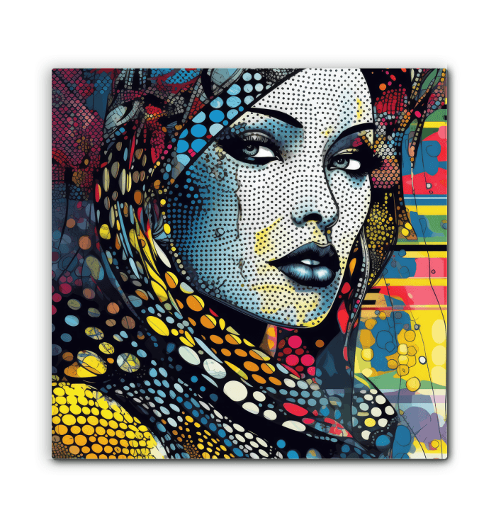 Graphic Genius canvas art blending with minimalist home decor.