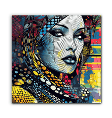 Graphic Genius canvas art blending with minimalist home decor.
