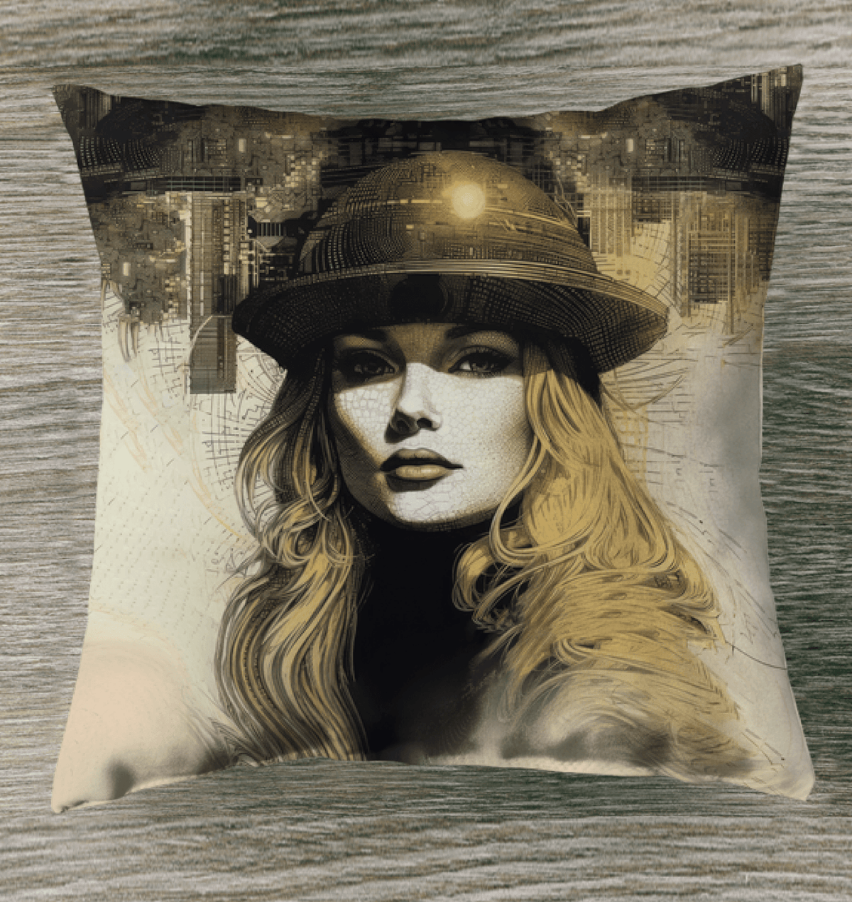 Graphic Glee Indoor Pillow - Room Setting