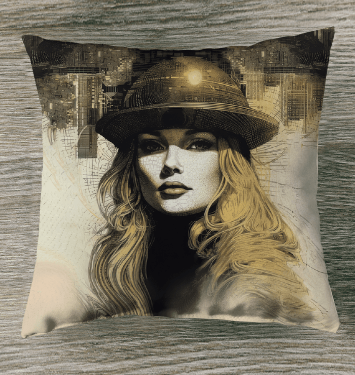 Graphic Glee Outdoor Pillow - Outdoor Setting