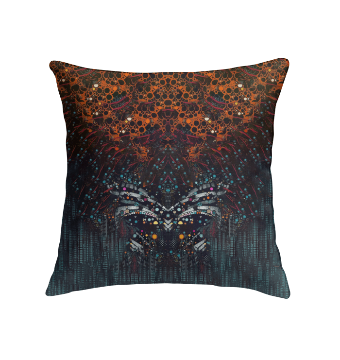 Cozy Graphic Glory decorative pillow for modern living spaces.