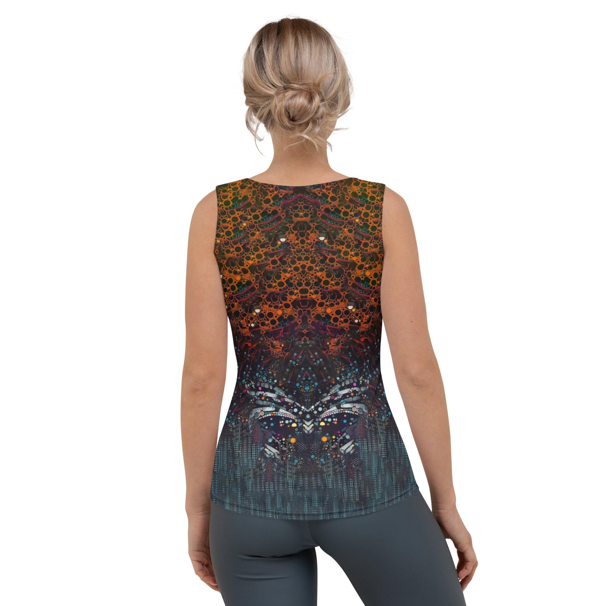 Colorful Sublimation Print Tank Top.