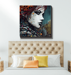 Graphic Glory Wrapped Canvas: A statement piece for art lovers.