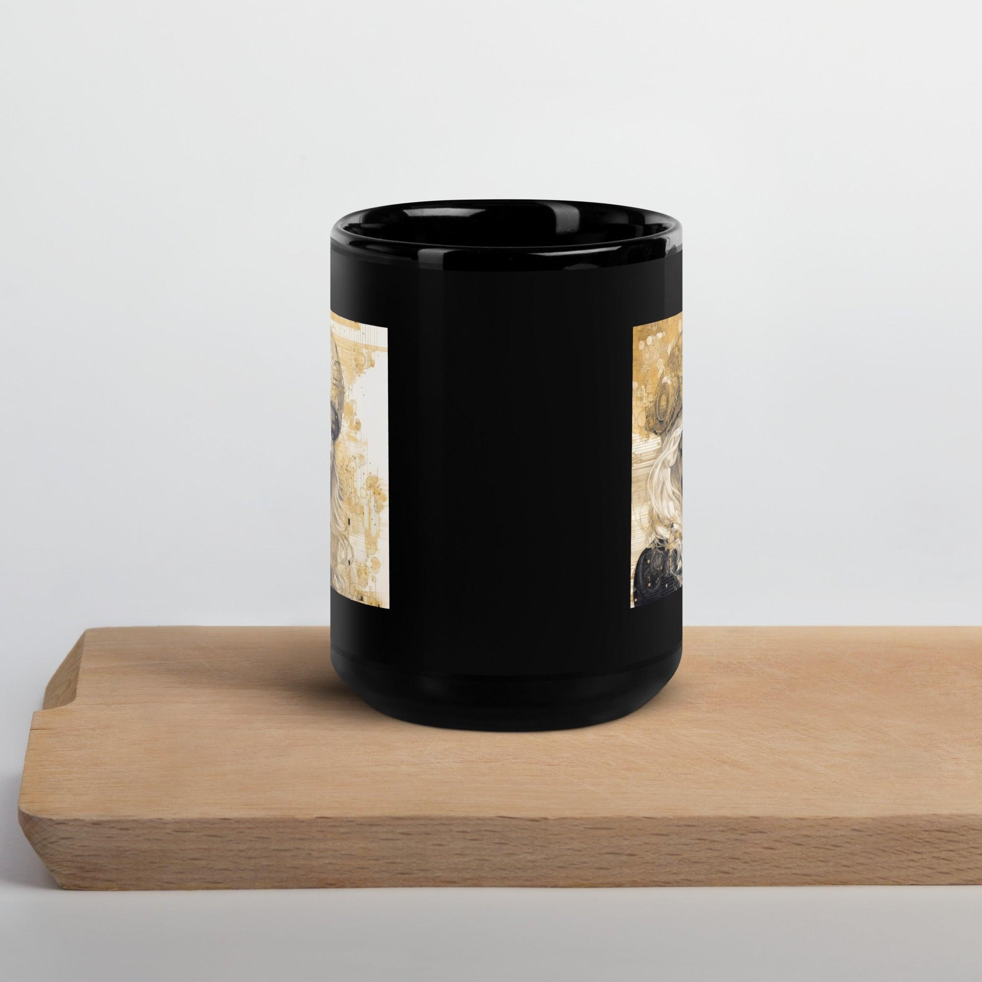 Modern Coffee Cup with Graphic Design