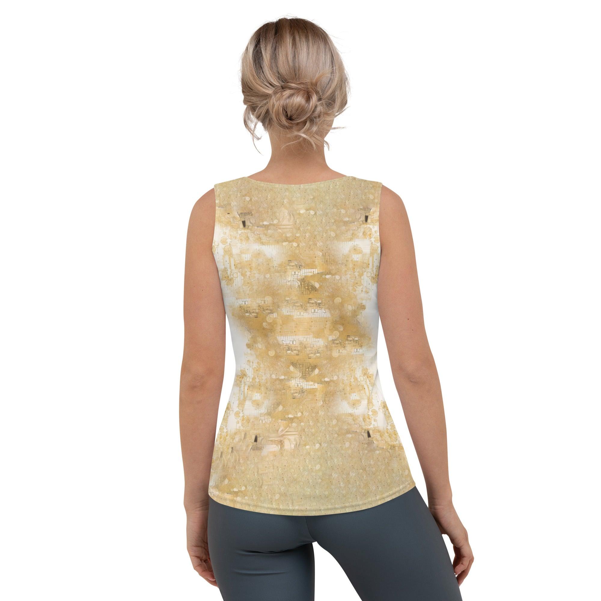 Graphic Gold Sublimation Cut & Sew Tank Top - Beyond T-shirts