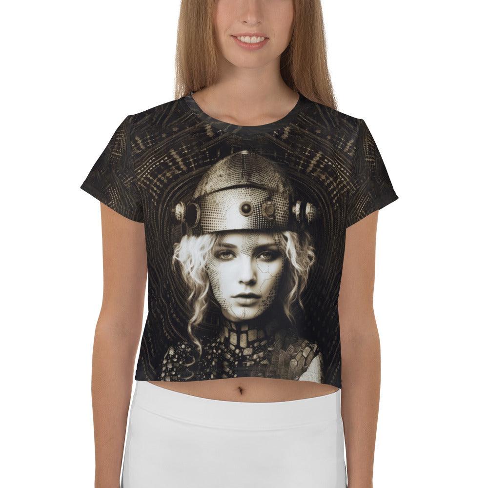 Graphic Greatness All-Over Print Crop Tee - Beyond T-shirts