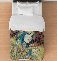 Artistic Graphic Greatness II duvet cover showcasing bold patterns for modern bedrooms.