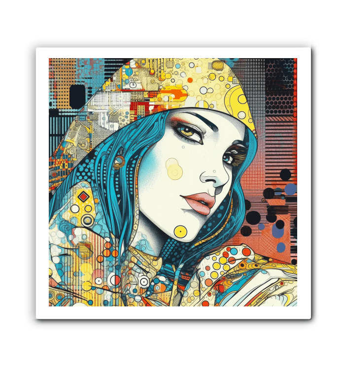Graphic Greatness II vibrant abstract canvas art for contemporary homes.