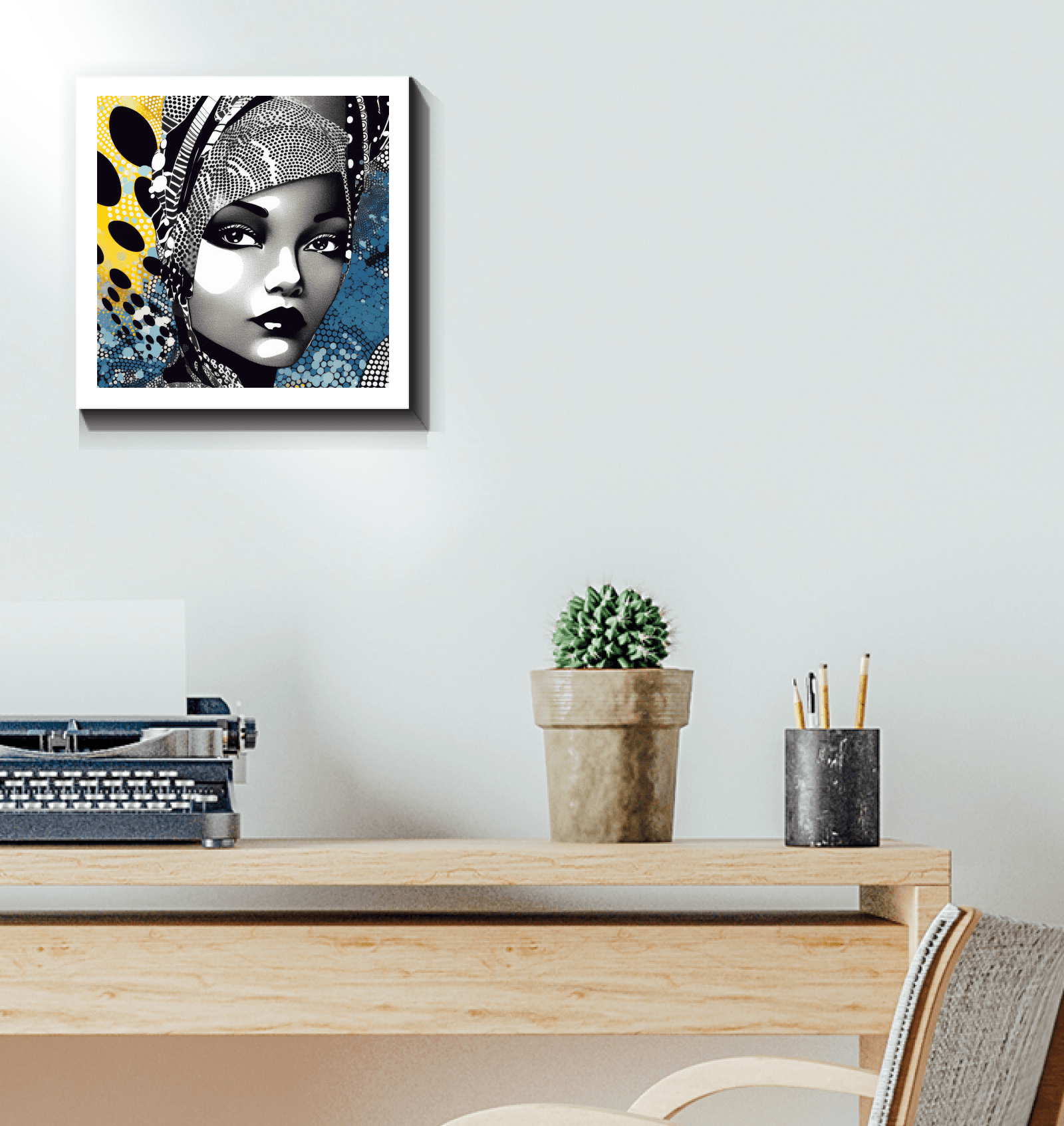 Graphic Guru modern wrapped canvas artwork.