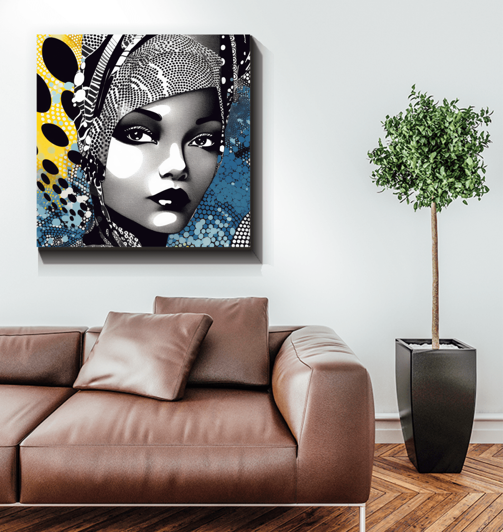Graphic Guru wrapped canvas, perfect as a focal point in any room.