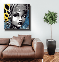 Graphic Guru wrapped canvas, perfect as a focal point in any room.