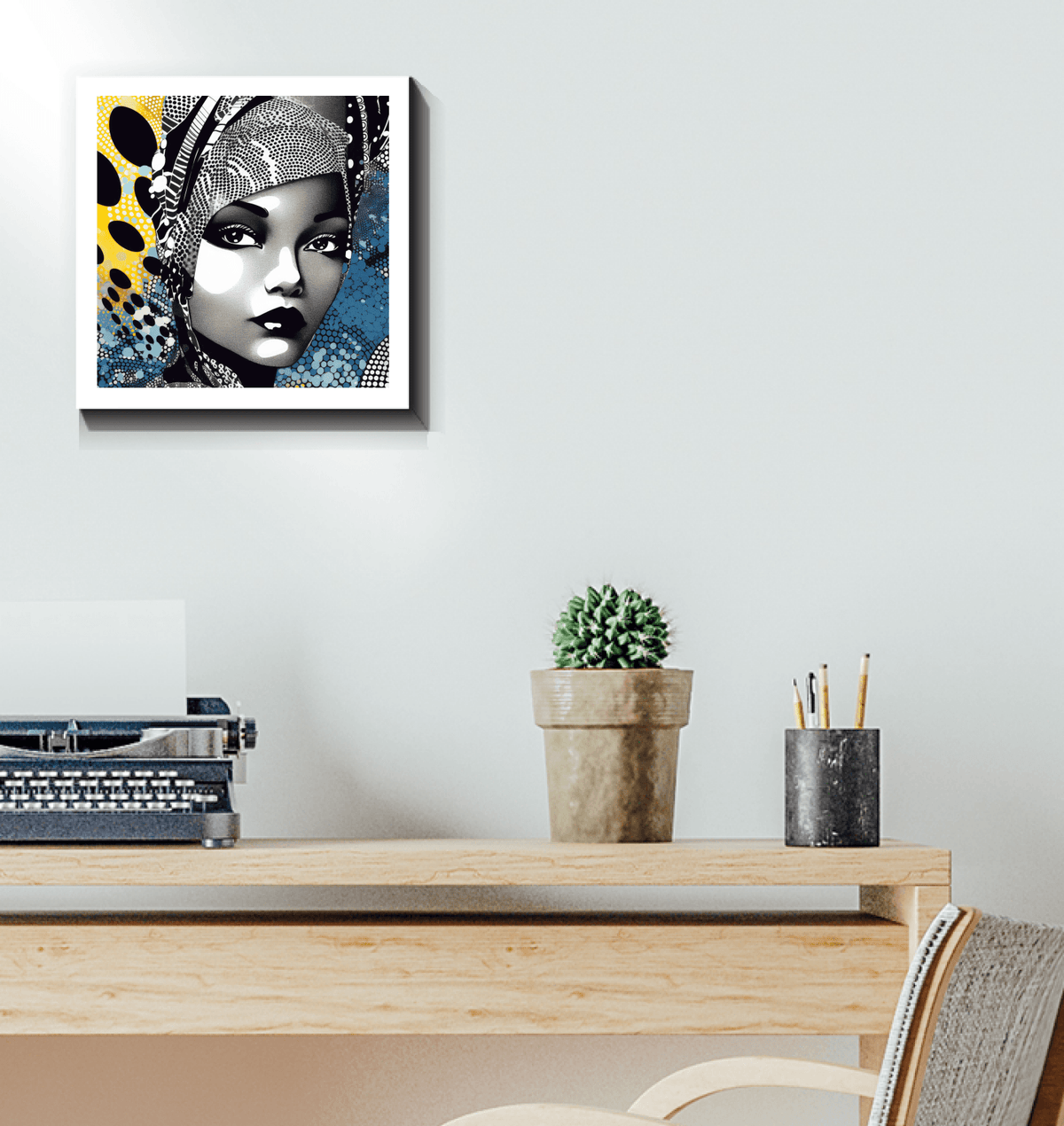 Graphic Guru modern wrapped canvas artwork.
