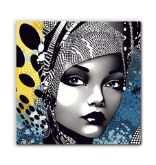 Graphic Guru canvas showcasing abstract art for living room.