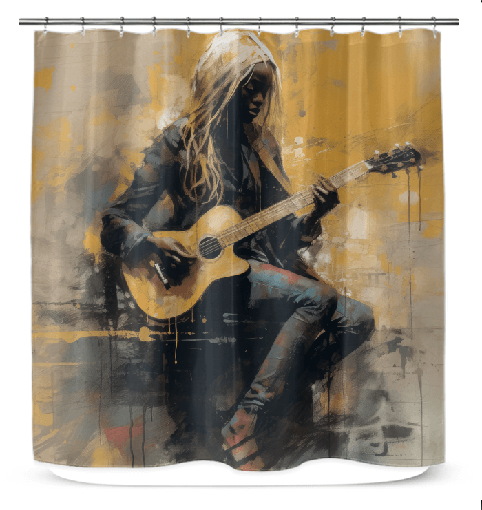 Groovy Textures Shower Curtain - Beyond T-shirts