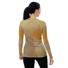 Groovy Textures Women's Rash Guard - Beyond T-shirts