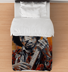 Guitar Adds Soul To Music Comforter - Twin - Beyond T-shirts