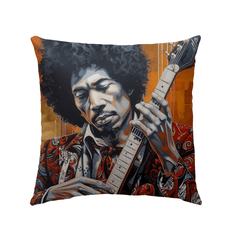 Guitar Adds Soul To Music Outdoor Pillow - Beyond T-shirts