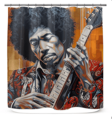 Guitar adds soul to music Shower Curtain - Beyond T-shirts