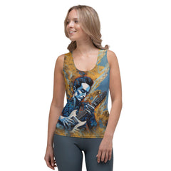 Guitar Sublimation Tank Top Front View