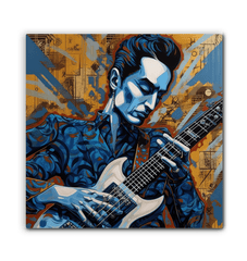 Guitar canvas art for music lovers.