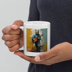 Guitar Groove White Glossy Mug - Beyond T-shirts