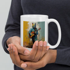 Guitar Groove White Glossy Mug - Beyond T-shirts