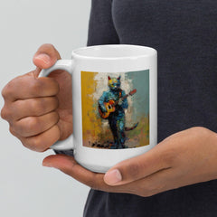 Guitar Groove White Glossy Mug - Beyond T-shirts