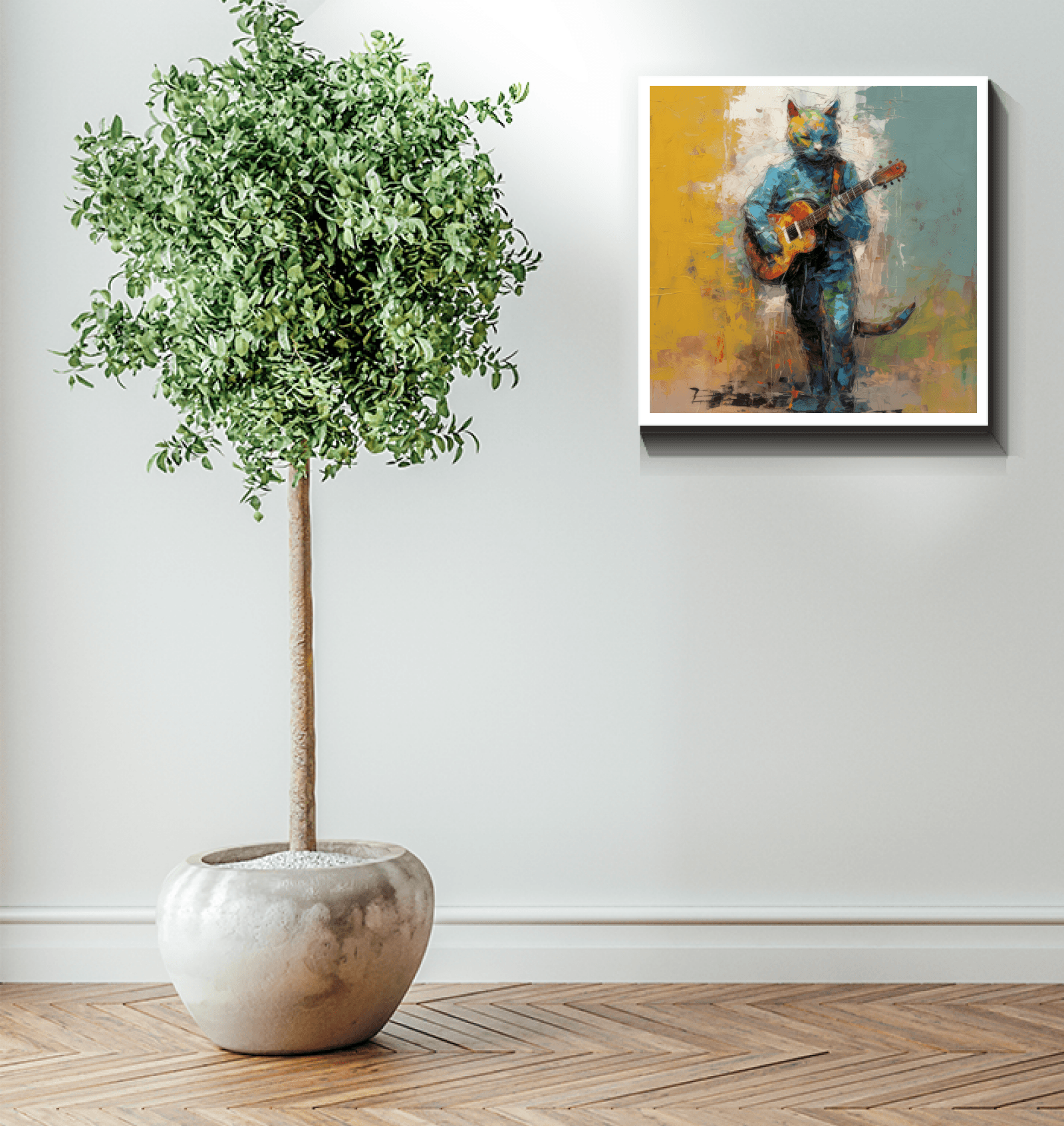 Guitar Groove Wrapped Canvas - Beyond T-shirts
