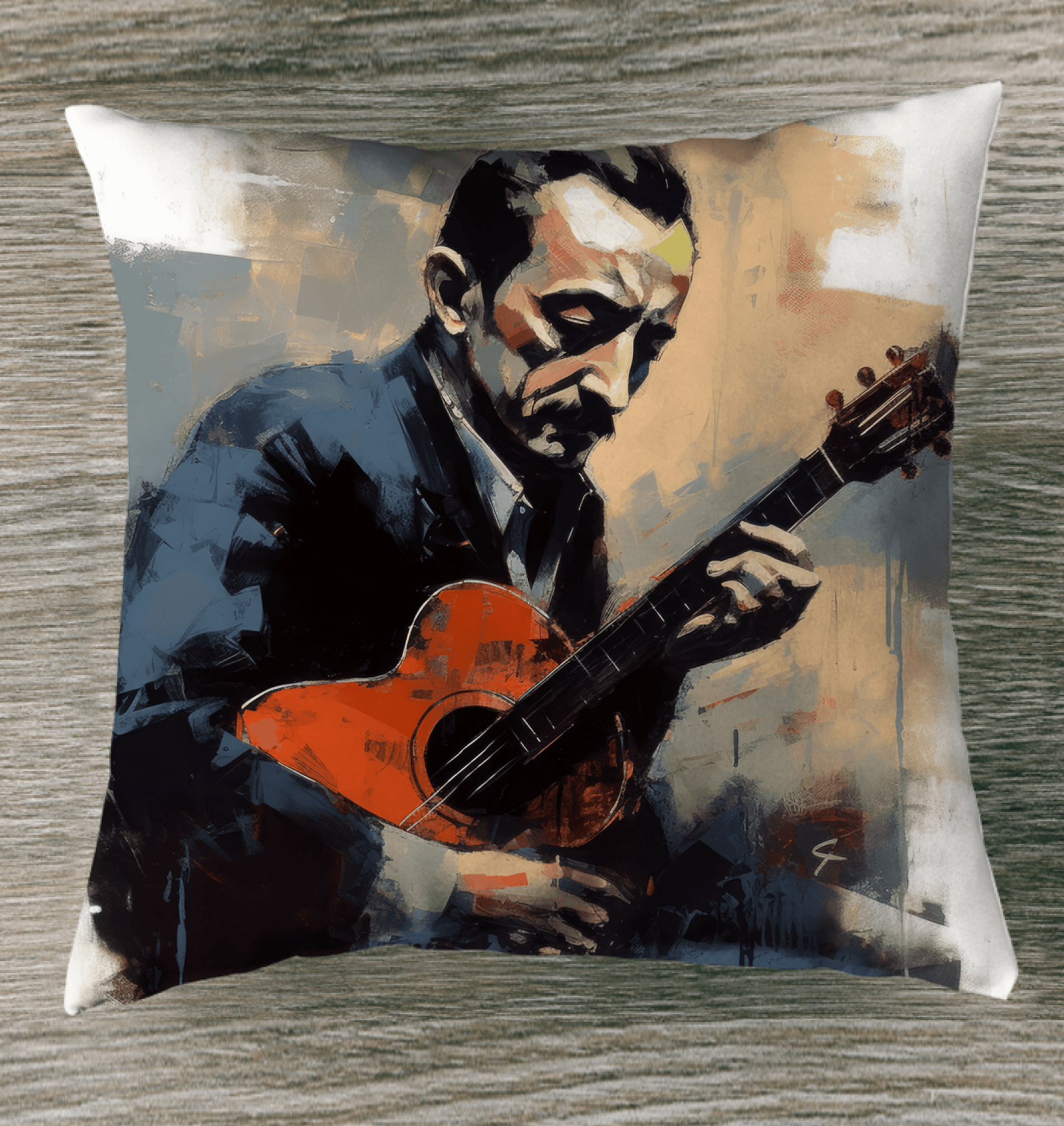 Guitar Guru Indoor Pillow - Beyond T-shirts