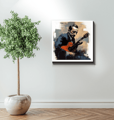 Guitar Guru Wrapped Canvas - Beyond T-shirts