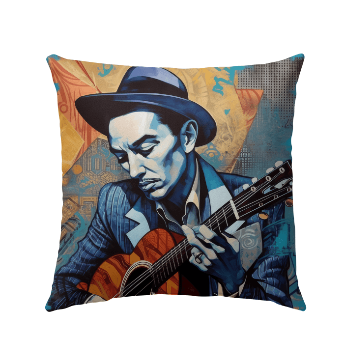 Guitar Is A Pop Music Staple Outdoor Pillow - Beyond T-shirts