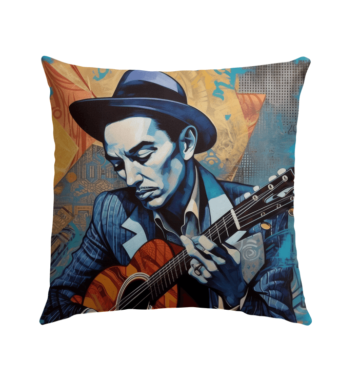 Guitar Is A Pop Music Staple Outdoor Pillow - Beyond T-shirts