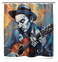 Guitar Is A Pop Music Staple Shower Curtain - Beyond T-shirts