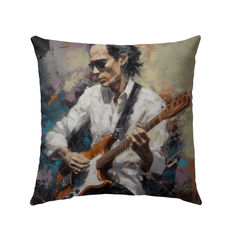 Guitar Legend Outdoor Pillow - Beyond T-shirts