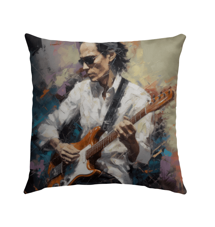 Guitar Legend Outdoor Pillow - Beyond T-shirts