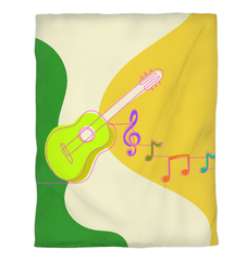 Guitar Line Art Duvet Cover - Beyond T-shirts