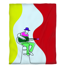 Guitar Line Art Duvet Cover - Beyond T-shirts