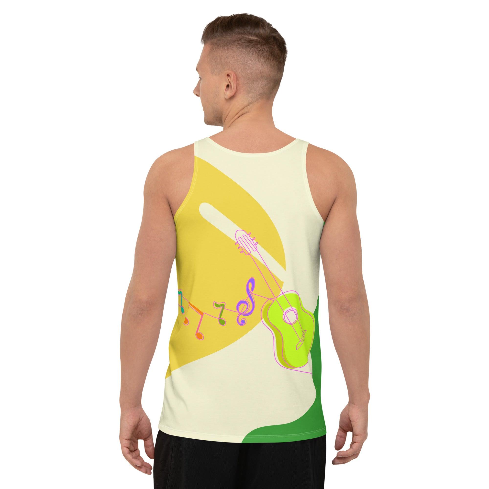 Guitar Line art Men's Tank Top - Beyond T-shirts